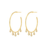 Diamond Dots Hoops