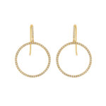 Lines Circle Earrings