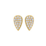 Large Diamond Tears Studs